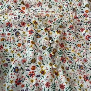 Adrianna Papell Floral dress/work tank blouse women’s Small